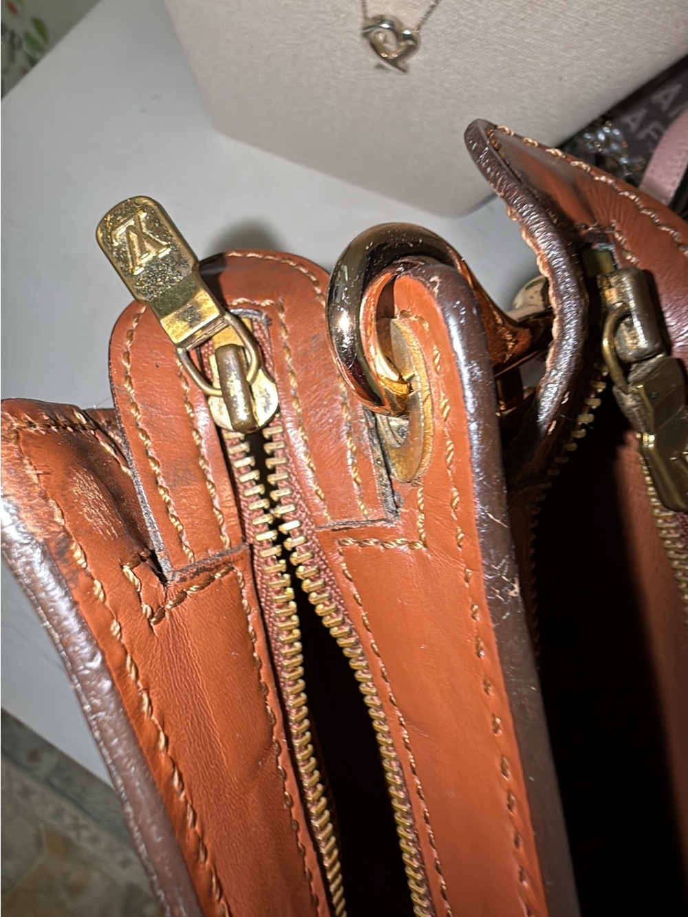 Vintage Louis Vuitton monogram Angian shoulder bag authenticated !! - Picture 10 of 16